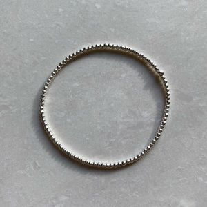 2mm Silver beads bracelet